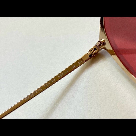 RAY-BAN BLAZE ROUND PINK MIRROR SUNGLASSES - RB3574-N 001/E4 59 - Picture 5 of 11